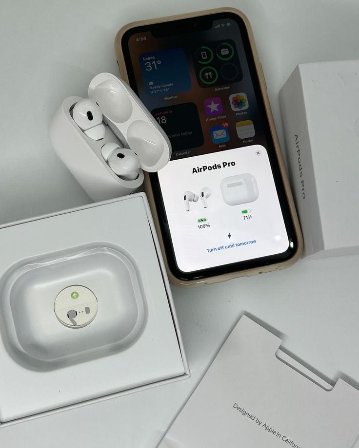 AirPods Pro 2 ANC - Premium Wireless Earbuds with Active Noise Cancellation & Octo Warranty With Free silione case