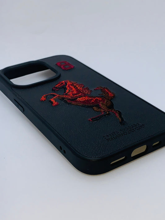 Barbara Polo Leather iPhone Case – Premium Protection