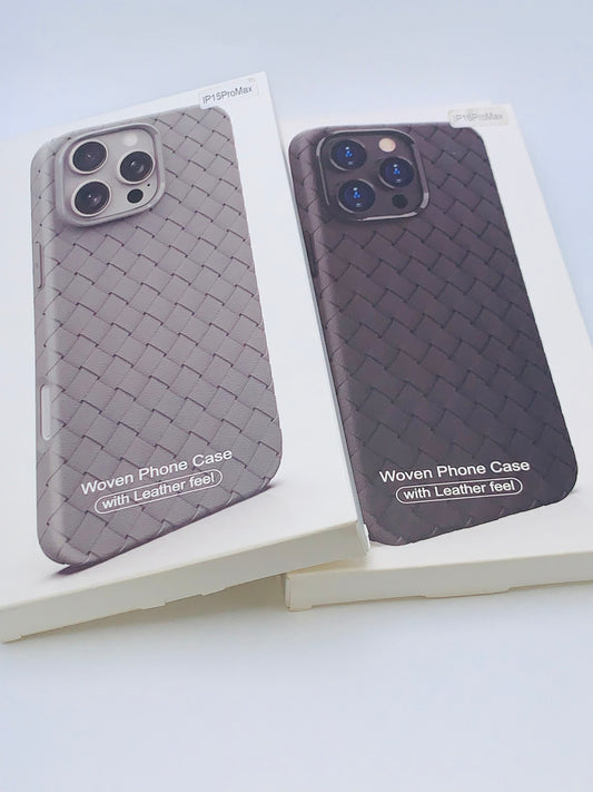 Woven iPhone Case – Sleek Pattern Design